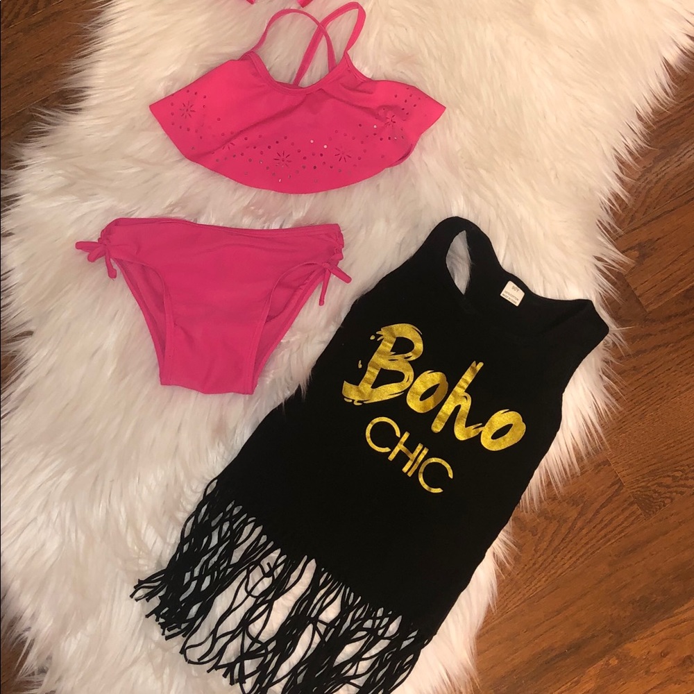 Bikini and Fringe cover up